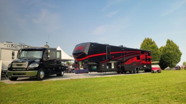 Luxury Toy Hauler fifth wheel for sale