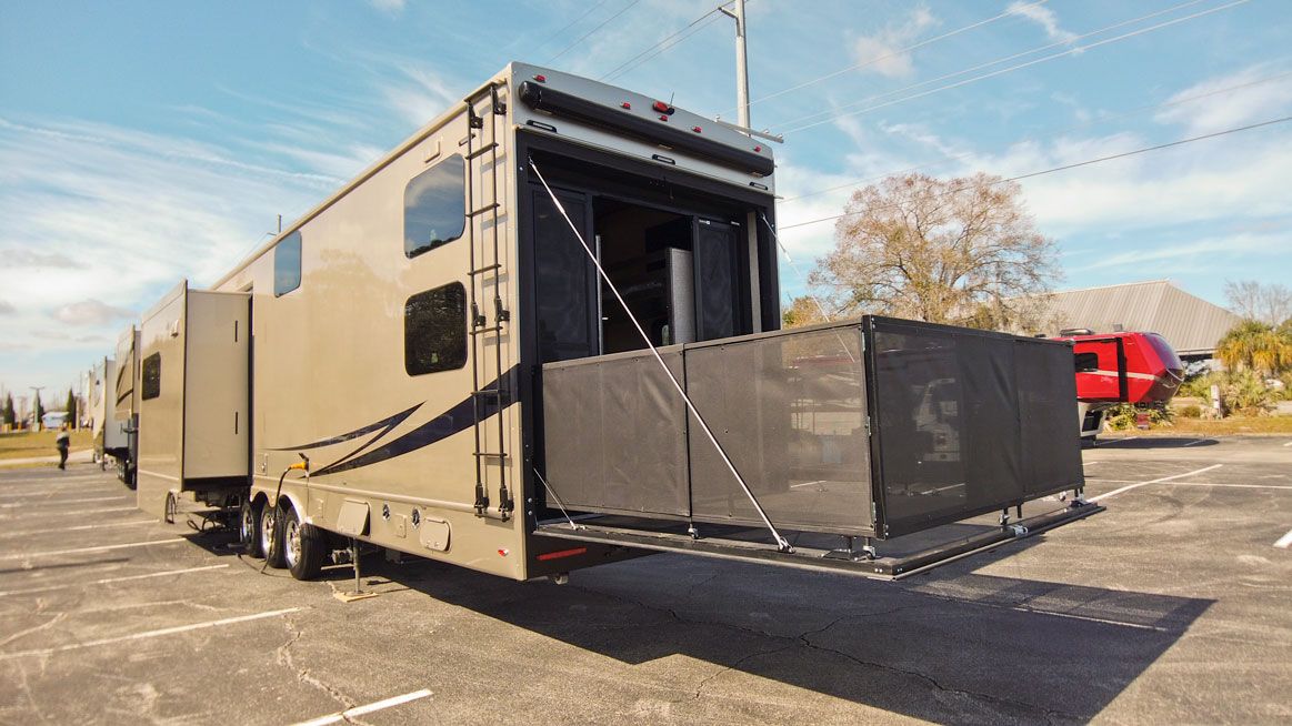 Luxury Toy Hauler fifth wheel for sale