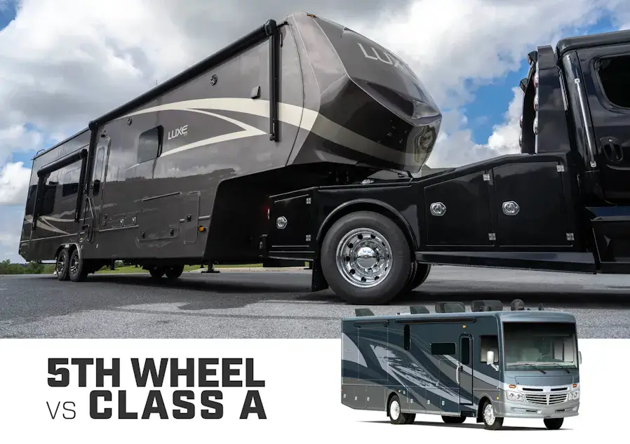 Comparing 5th Wheel RVs to Class A Motorhomes