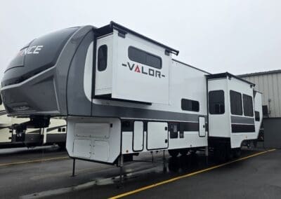 2024 Alliance Valor 44V14 luxury fifth wheel RV with slide-outs and full-body paint